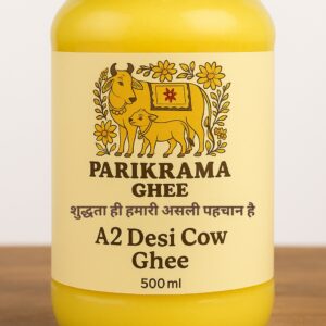 Desi A2 Cow Bilona Ghee - 100% Pure, 500ml(Yellow)
