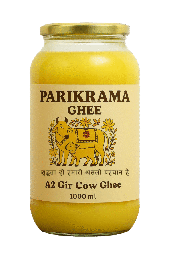 Gir A2 Cow Bilona Ghee - 100% Pure 1000ml (yellow)