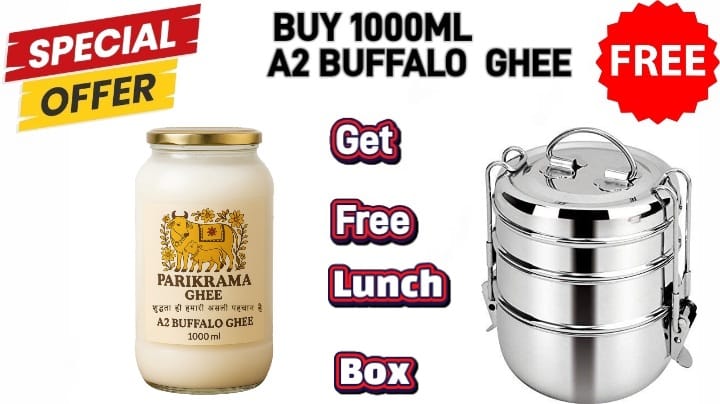 A2 Buffalo Bilona Ghee - 100% Pure (White) - 1000ml - Image 4